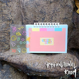 Reusable sticker book - Accordion File (A6 size) + Sticker sheet
