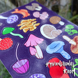 Sticker #075 - Fungi Sticker Sheet 003