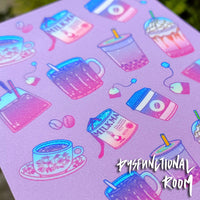 Sticker #073 - Kopi or Teh Sticker Sheet