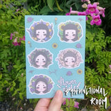 Sticker #049 - Flower Girls Sticker Sheet