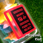 Sticker #023 - PUSH TO REJECT || WORRY ||