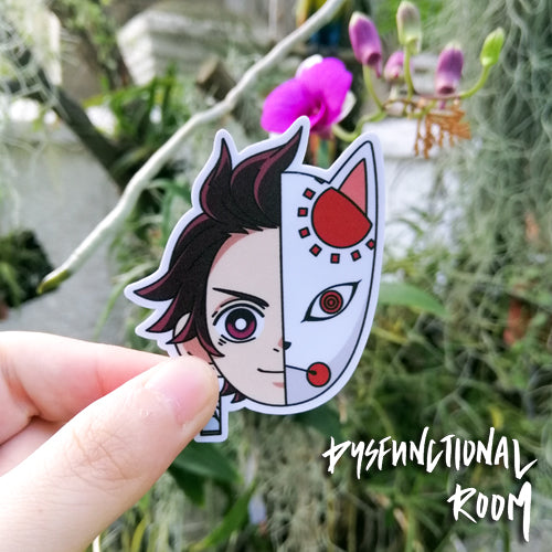 Kimetsu no Yaiba Sticker - Fox mask Tanjirou